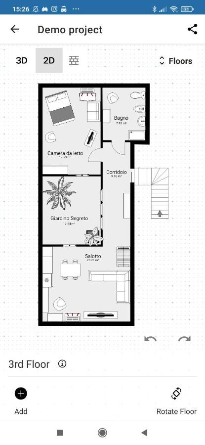 マラネッロ Il Giardino Segreto Bed & Breakfast エクステリア 写真